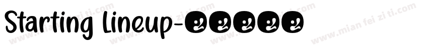 Starting Lineup字体转换